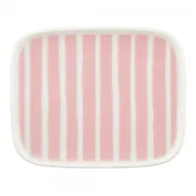 Marimekko Frühstücksteller Oiva Piccolo 15x12 cm Weiß/Hellpink