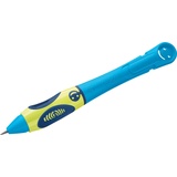 Pelikan griffix 2 Druckbleistift HB 2mm neon fresh blue, geeignet für Linkshänder, Blister, 3 Minen (820554)