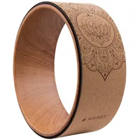 Navaris Yoga Rad Wheel aus Kork - 33 cm
