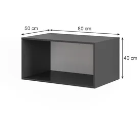 Vicco Schrankaufsatz Elmo 80 x 40 x 50 cm