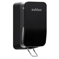 Satino Clean&Care Spender, 500 ml, SF2 kompatibel, Vielseitig einsetzbarer Spender mit HYGINITY Design, Farbe: schwarz