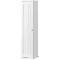 Goplus Toilettenpapier Schrank mit Top-Slot, Hochschrank, Badregal mit 5