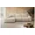 Selsey Eckcouch Chenille mit Schlaffunktion 2-Sitzer Beige