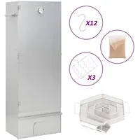 VidaXL Räucherofen mit Kaltrauchgenerator Verzinkter Stahl