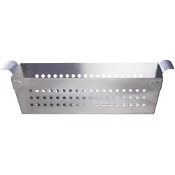 ALL'GRILL Edelstahl-Grillkorb 30x13x9 cm mit integrierten Haltegriffen für perfektes Grillaroma