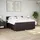 vidaXL Boxspringbett mit Matratze Dunkelbraun 180x200 cm Stoff