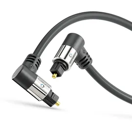 Sonero optisches S/PDIF Toslink Kabel 2x90°, 3,0m