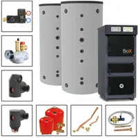 Solarbayer® Solarbayer Holzvergaserset BioX 25-2C Variante C mit 2xSLS-1000S