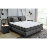 Jockenhöfer Gruppe Boxspringbett "Carla", OTTOs Choice! Topseller, mit Bettkasten und Kaltschaum-Topper, inkl. 4 Zierkissen, erhältlich in den Breiten 160 & 180cm grau
