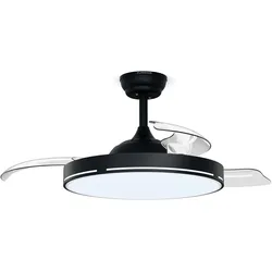 Klarstein AirFold | Smarter Deckenventilator | Einziehbare Flügel | Dimmbares LED-Licht | Smart Schwarz 107