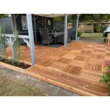 Belladoor Terrassenplatte Belladoor Holz Terrassenfliese Braun Outdoor, Holz 50x50, Braun braun
