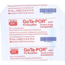Gothaplast Verbandpflasterfabrik GmbH Gota-Por PU Wundfilm sterile Pflaster 10 x 6 cm 1 St.