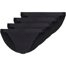 SKINY Tanga-Slip Schwarz XL 4er Pack