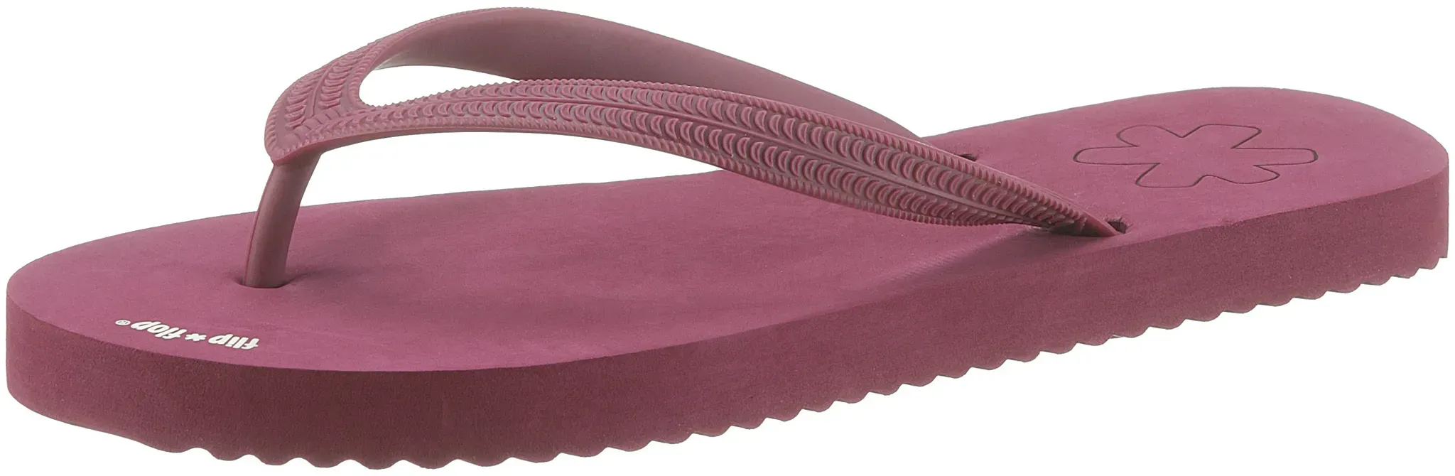 Flip Flop Zehentrenner, Sommerschuh, Poolsildes, frei von tierischen Bestandteilen Flip Flop weinrot 37 (4,5)