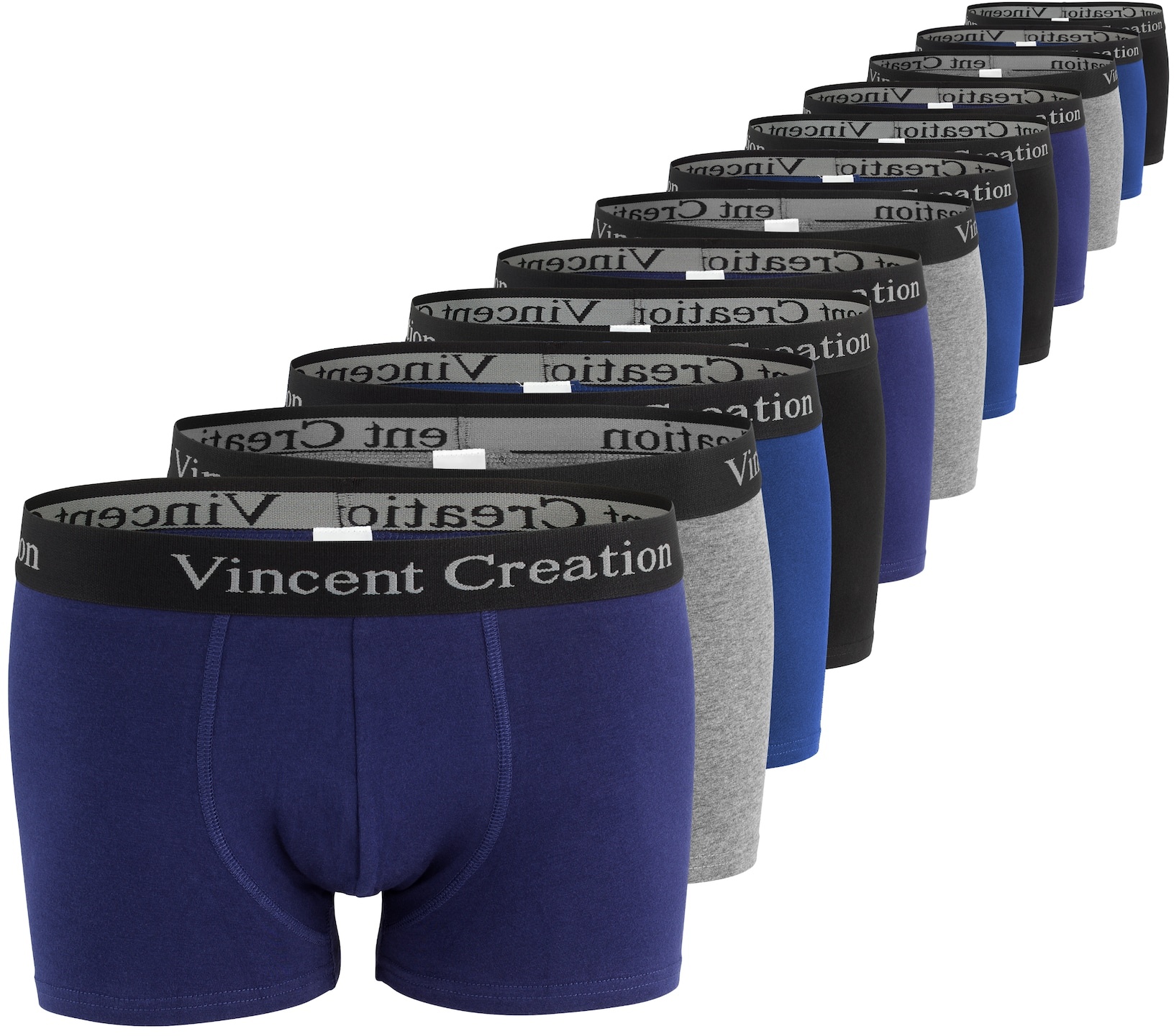 Vincent Creation® Boxershorts-Hipster 12 Stück