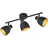 Trio Reality Strahler Punch 3er Schwarz matt