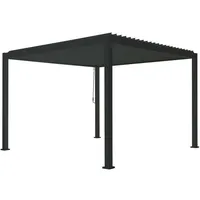 Green Spirit Mirador Deluxe 3x3 anthrazit Pergola mit Lamellendach