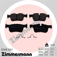 ZIMMERMANN Bremsbelagsatz, Scheibenbremse