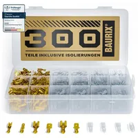 BAURIX BAURIX® Flachsteckhülsen Set 300 Stück I 2,8 mm