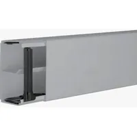 Hager LF6011107030 Leitungsführungskanal mit Trennwand PVC 60x110mm steingrau.Elektro-Installationskanal-System Leitungsführungskanal