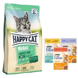 Happy Cat Minkas Perfect Mix 10kg + Purina 3x85g GRATIS