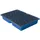 emtez Auffangwanne Polyethylen 119,5x79,5x18,5cm blau mit Rost für Kleingebinde