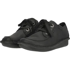 CLARKS Funny Dream Brogue, Schwarzes Leder, 39,5