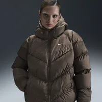 Nike Sportswear Windpuffer Storm-FIT Jacke mit lockerer Passform (Damen) - Braun, XS (EU 32-34)