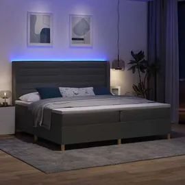 vidaXL Boxspringbett 200 x 200 cm Grau