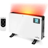 Lehmann Konvektor Heizung Heizkörper 2000W ,Elektroheizung mit 3 Heizstufen 750/1250/2000W, mit LED-Anzeige, APP Wi-fi - Weiß