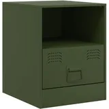 vidaXL Nachtschrank 2 Stk. 34,5 x 39 x 44 cm Olivgrün