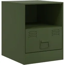 vidaXL Nachtschrank 2 Stk. 34,5 x 39 x 44 cm Olivgrün