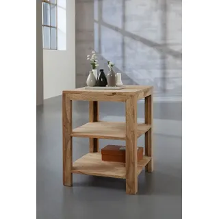 WOLFMÖBEL Regal Yoga Holz Braun Sheesham