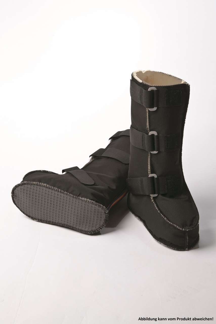 ORGATERM Reha Stiefel mit Nylonbezug, Laufsohle und Klettverschluss schwarz 37/38 1 Paar