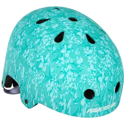 Schutzhelm POWERSLIDE "PS Pro Urban" Gr. 58,5, blau (türkis, weiß), Helme, 61 Kopfumfang: -