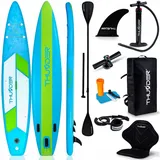 Aufblasbares SUP-Board 380 cm THUNDER stabil, robust, Set Paddel Zubehör