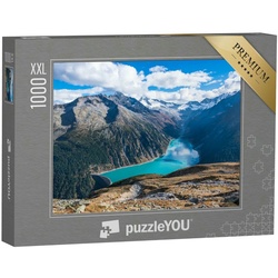 puzzleYOU Puzzle Puzzle 1000 Teile XXL „Schlegeis-Stausee im Zillertal, Österreich“, 1000 Puzzleteile, puzzleYOU-Kollektionen Österreich