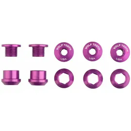 Wolf Tooth Kettenblattschraubensatz 5 Einheiten Ultraviolet Purple