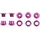 Wolf Tooth Kettenblattschraubensatz 5 Einheiten Ultraviolet Purple