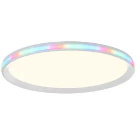 just light. LED-Deckenleuchte, weiß, CCT RGB Fernbedienung, dimmbar