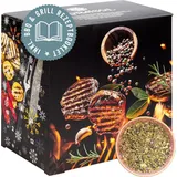 Corasol Premium BBQ & Grillgewürze Adventskalender mit 24 Gewürz-Mischungen und Rezept-Booklet, die Gewürz Gourmet Geschenkidee (284 g)