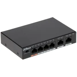 Dahua Technology PFS3006-4ET-60 Unmanaged L2 Fast Ethernet - - DAHUA - 4 Port PoE Watchdog - 2 Uplink Port - Version V2 - PoE Übertragung bis 250m - PFS3006-4ET-60-V2