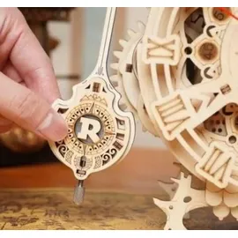 PICARESQUE Rokr 3D-Holzpuzzle Mechanische Uhr Bausatz,3D Holzpuzzle für Erwachsene,Schreibtischdekoration Geschenk für Männer Frauen(LK503)