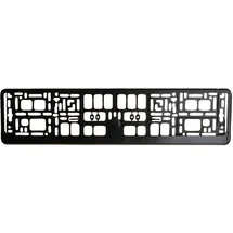 CARTREND Kennzeichenhalter schwarz