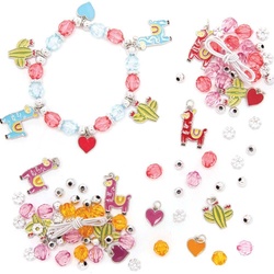 Bettelarmband-Bastelset "Schöne Lama"  (pro Set 3) Schmuck Basteln