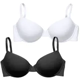 PETITE FLEUR Schalen-BH 85B Schwarz/Weiß