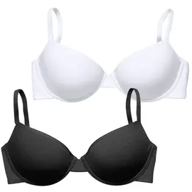 PETITE FLEUR Schalen-BH 85B Schwarz/Weiß
