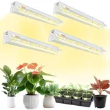 T5-Pflanzenleuchten, 42 cm Vollspektrum-LED-Pflanzenlampen, Pflanzenlampe mit Reflektor/Gänseblümchen-Design für Sämlinge, Anzuchtregale