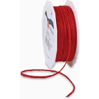 Präsent Kordel Jute matt rot 2,0 mm x 25,0 m