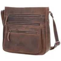 The Skandinavian Brand Leder Umhängetasche Hunter braun